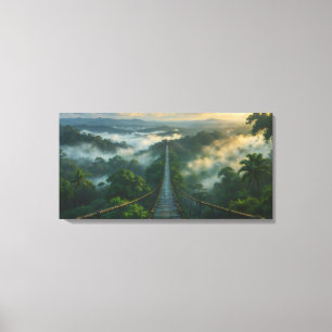 Unter dem Nebel ein Geheimnis Stretch Canvas Print Leinwanddruck