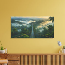 Unter dem Nebel eine geheime Stretchelkanvas Print Leinwanddruck