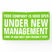 Unter dem neuen Management-Business signieren Sie 
