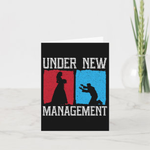 Unter dem neuen Management Groom Wedding Bachelor Karte