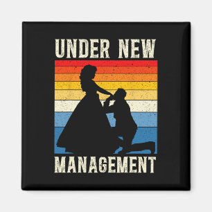 Unter dem neuen Management Groom Wedding Bachelor  Magnet