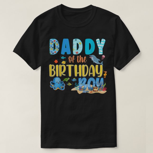Unter dem Party Birthday Fish Aquarium Tiere T-Shirt (Design vorne)