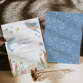 Unter dem Party des Kindergeburtstags Einladung