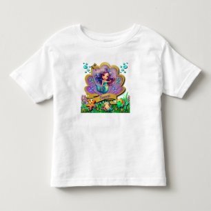 Unter dem Party "Sea & Mermaid Birthday Girl" Kleinkind T-shirt