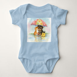 Unter dem Regenschirm Baby Strampler