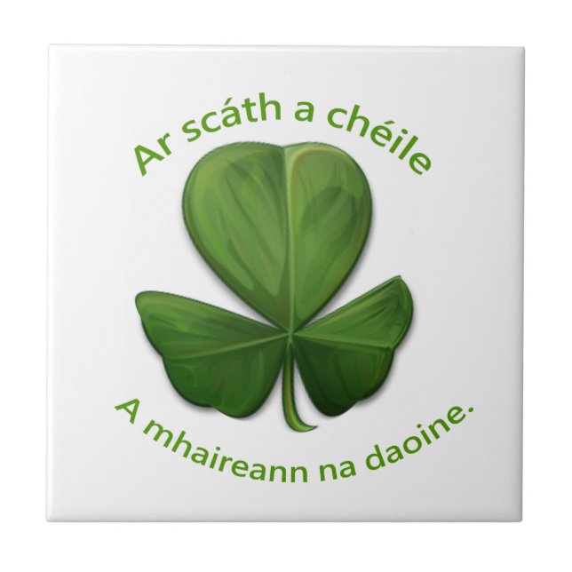 Unter dem Schutz der anderen überleben Menschen Fliese (Vorderseite)