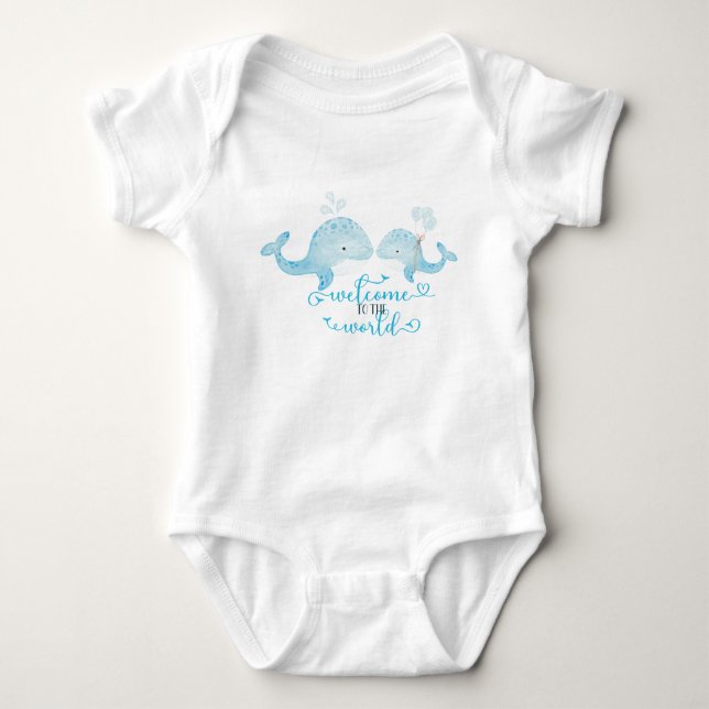 Unter dem Sea Baby Bodysuit Strampler (Vorderseite)
