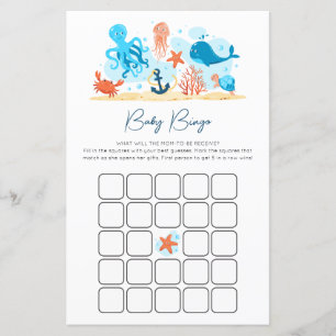 Unter dem Sea Baby Duschbingo-Spiel
