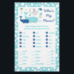 Unter dem Sea Baby Shower Animal Match Game Flyer<br><div class="desc">Diese bezaubernden Animal Match Cards sind eine tolle Möglichkeit, um den Spaß an Ihrer Baby Dusche zu entfachen und garantiert ein Riesenschlag zu sein! Ihre Gäste werden eine Explosion haben, die den Tieren zu ihren Babys passt! Für jedes Tier, lassen Sie Ihre Gäste den Namen des Babys und schreiben Sie...</div>