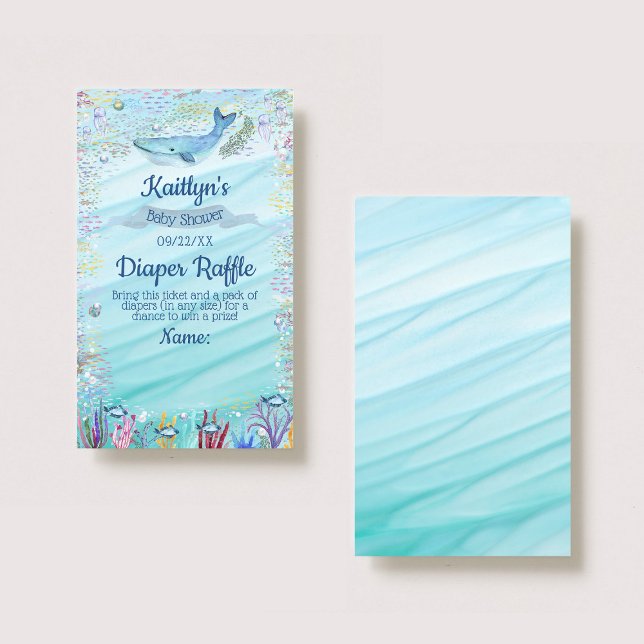 Unter dem "Sea Baby Shower Dillet Raffle Ticket" Begleitkarte (Von Creator hochgeladen)