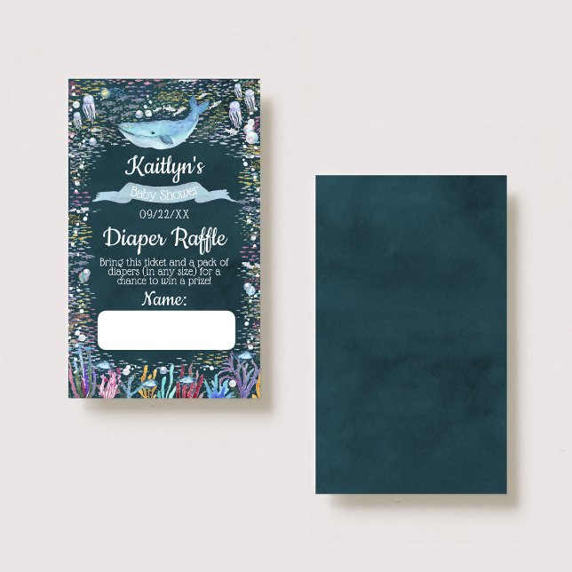Unter dem "Sea Baby Shower Dillet Raffle Ticket" Begleitkarte (Von Creator hochgeladen)