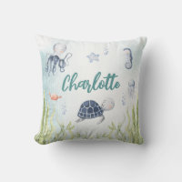 Unter dem Sea Baby Shower Kinderzimmer Kissen