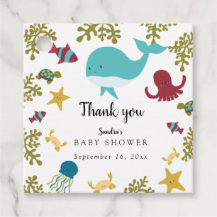 Unter dem Sea Baby Shower Niedlich Kawaii Vielen D Geschenkanhänger