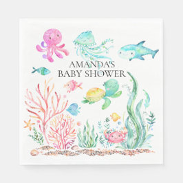 Unter dem Sea Baby Shower Paper Napkins Serviette
