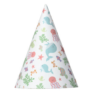 Unter dem Sea Baby Shower Party Kawaii Pastel Nied Partyhütchen