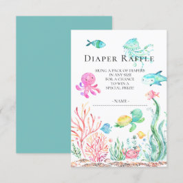 Unter dem Sea Baby Shower Windschutzscheibe Raffle Einladung