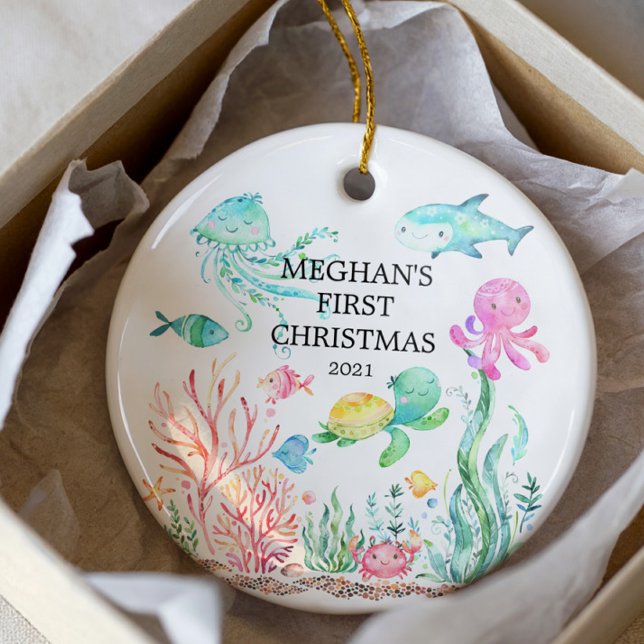 Unter dem Sea Baby's First Christmas Ornament (Von Creator hochgeladen)