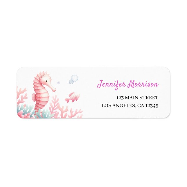 Unter dem "Sea Niedlich Ocean Pink Girl Address La (Vorne)