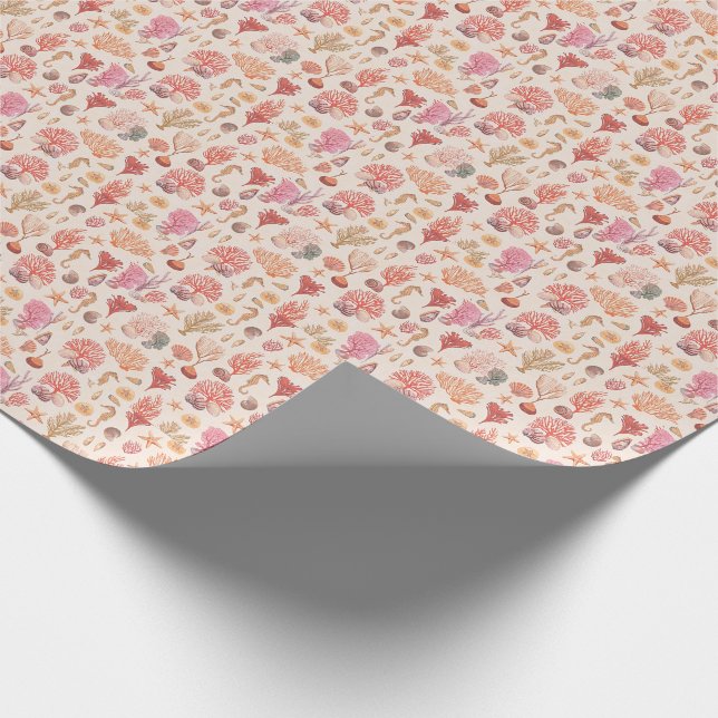 Unter dem SeePackpapier Geschenkpapier (Ecke)