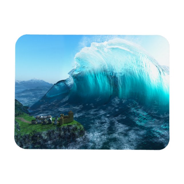 Unter dem Wave Flexible Magnet (Horizontal)