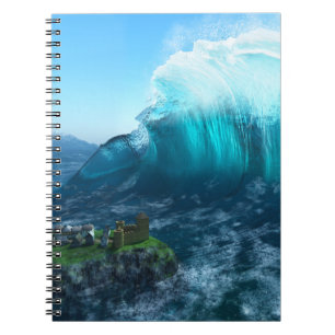 Unter dem Wave-Notebook Notizblock