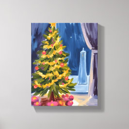 Unter dem Weihnachtsbaum Leinwanddruck