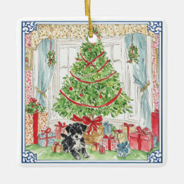 Unter dem Weihnachtsbaum, Weihnachtsbaumschmuck Keramikornament