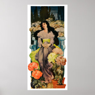 Unter den Chrysanthemen Poster