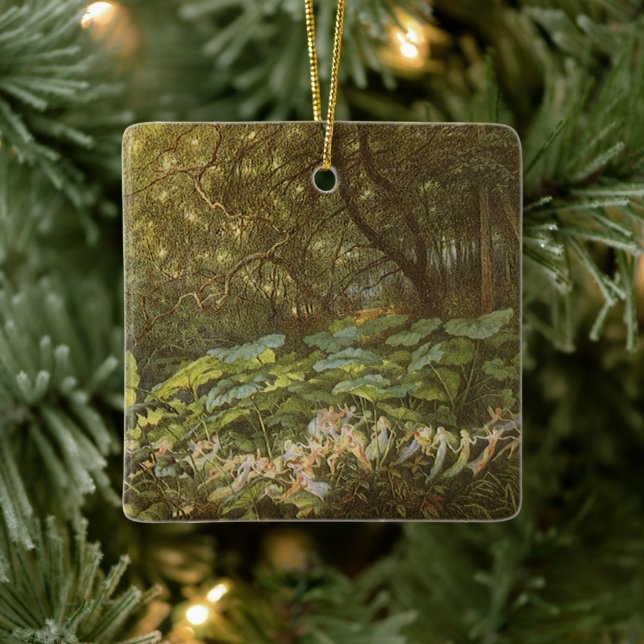 Unter den Dock-Blätter von Richard Doyle, Fairy Ar Keramikornament (Baum)