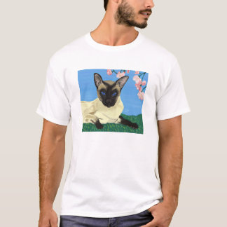 Unter den Kirschblüten leben EDUN Unisexschwarzes T-Shirt