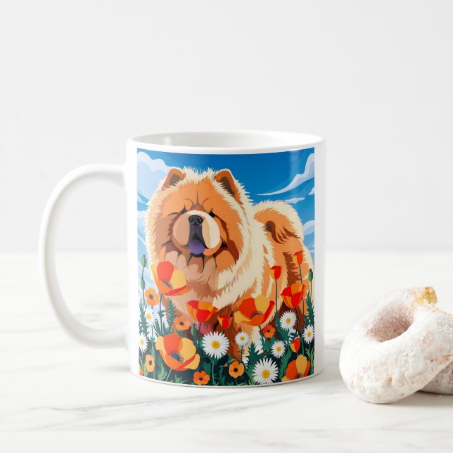 UNTER DEN MOPN Chow  Kaffeetasse (Mit Donut)