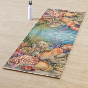 Unter den Muscheln der Seefischerei Yogamatte