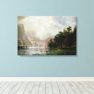Unter den Sierra Nevada Bergen von Bierstadt Leinwanddruck