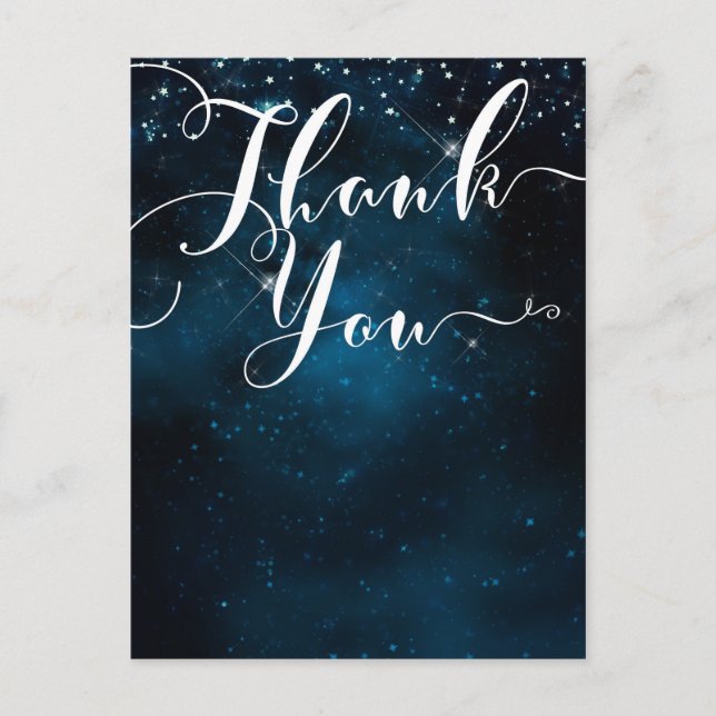UNTER DEN STARS STARS STARS STARRY Sky DANK Postkarte (Vorderseite)