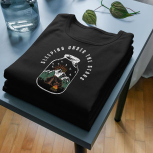 Unter den Sternen schlafen Outdoor Camping T-Shirt