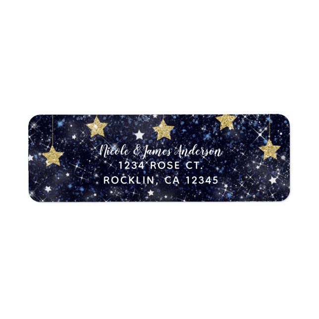 Unter den Sternen Starry Night Gold Blue Party (Vorne)