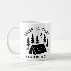Unter den Sternen von der Stadt entfernt Kaffeetasse