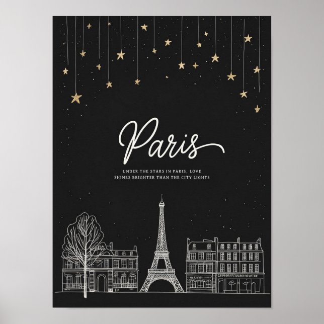 Unter den Sternen von Paris I Poster (Vorne)