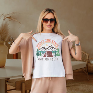 Unter den Sternen weg von der Stadt T-Shirt