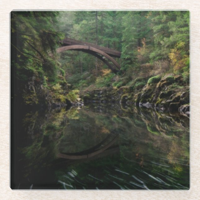 Unter der Brücke Glasuntersetzer (Vorderseite)