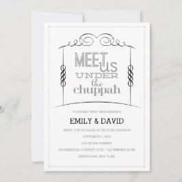 Unter der Einladung der jüdischen Hochzeit von Chu