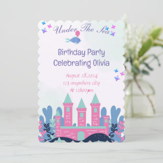 unter der Einladung des Geburtstagsmädchens