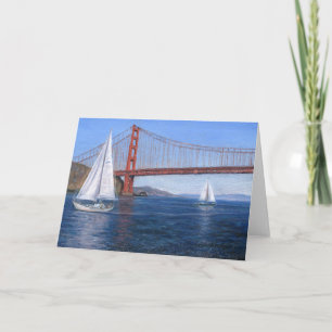 "Unter der Golden Gate segeln" Karte