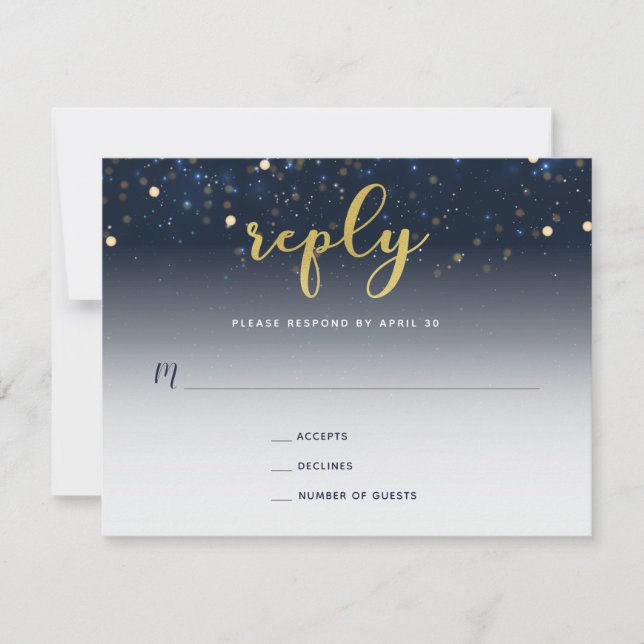 Unter der Hochzeitskarte der Sternenflotte und der RSVP Karte (Vorderseite)