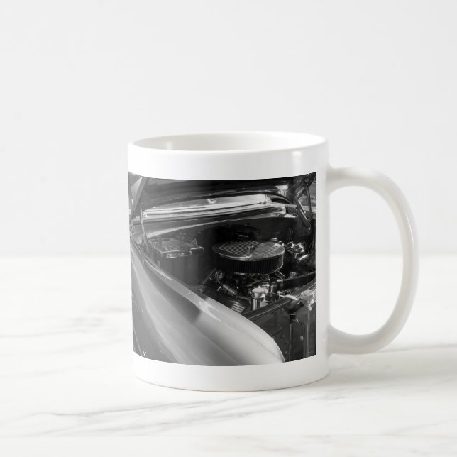 Unter der Hood-Graustufen-Tasse Kaffeetasse (Rechts)