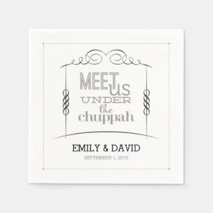 Unter der jüdischen Hochzeit von Chuppah Napkins Serviette