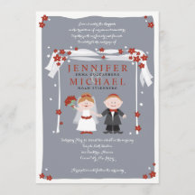 UNTER DER Jüdischen Hochzeitseinladung DER CHUPPAH
