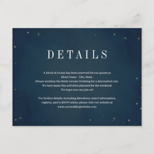 Unter der Karte für die Details der Hochzeitsszena