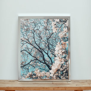 Unter der Kulisse der Blüten Fotodruck