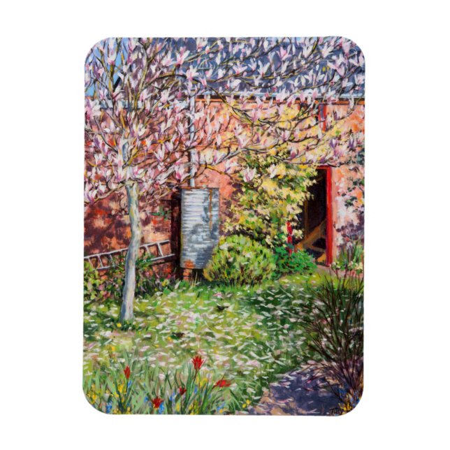 Unter der Magnolia Magnet (Vertikal)